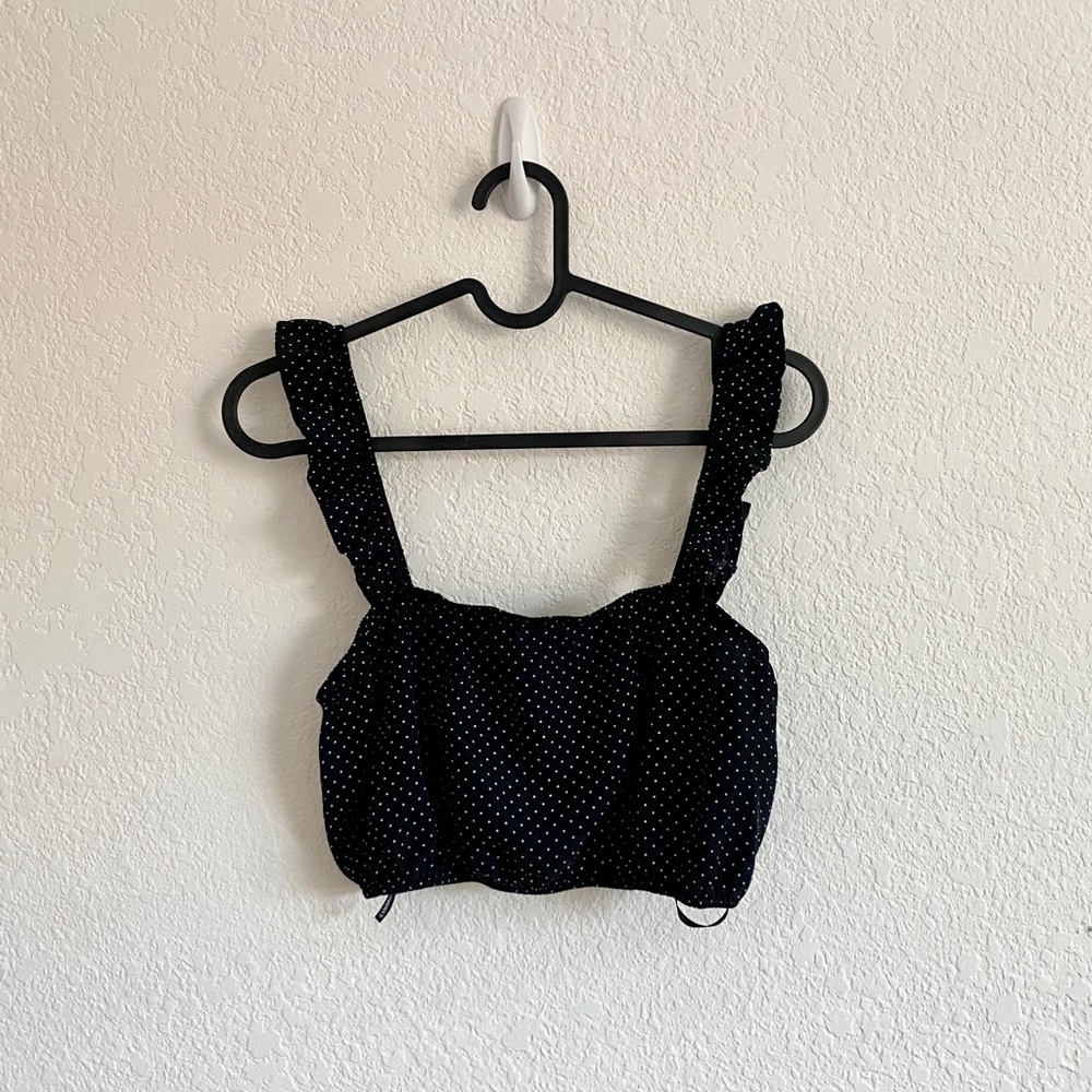 Forever 21 Dotted Crop Top